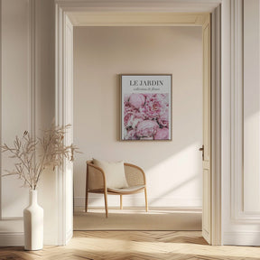 Le Jardin Pink Flowers Poster - Corkframes.com