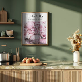 Le Jardin Pink Flowers Poster - Corkframes.com