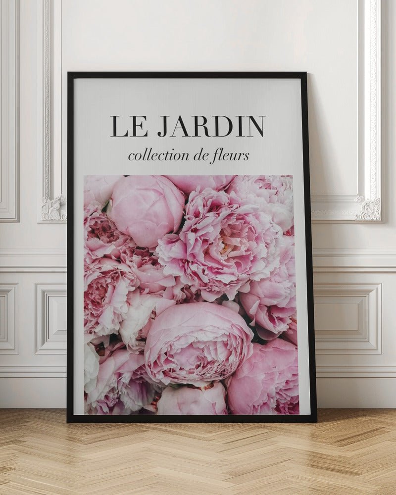 Le Jardin Pink Flowers Poster - Corkframes.com