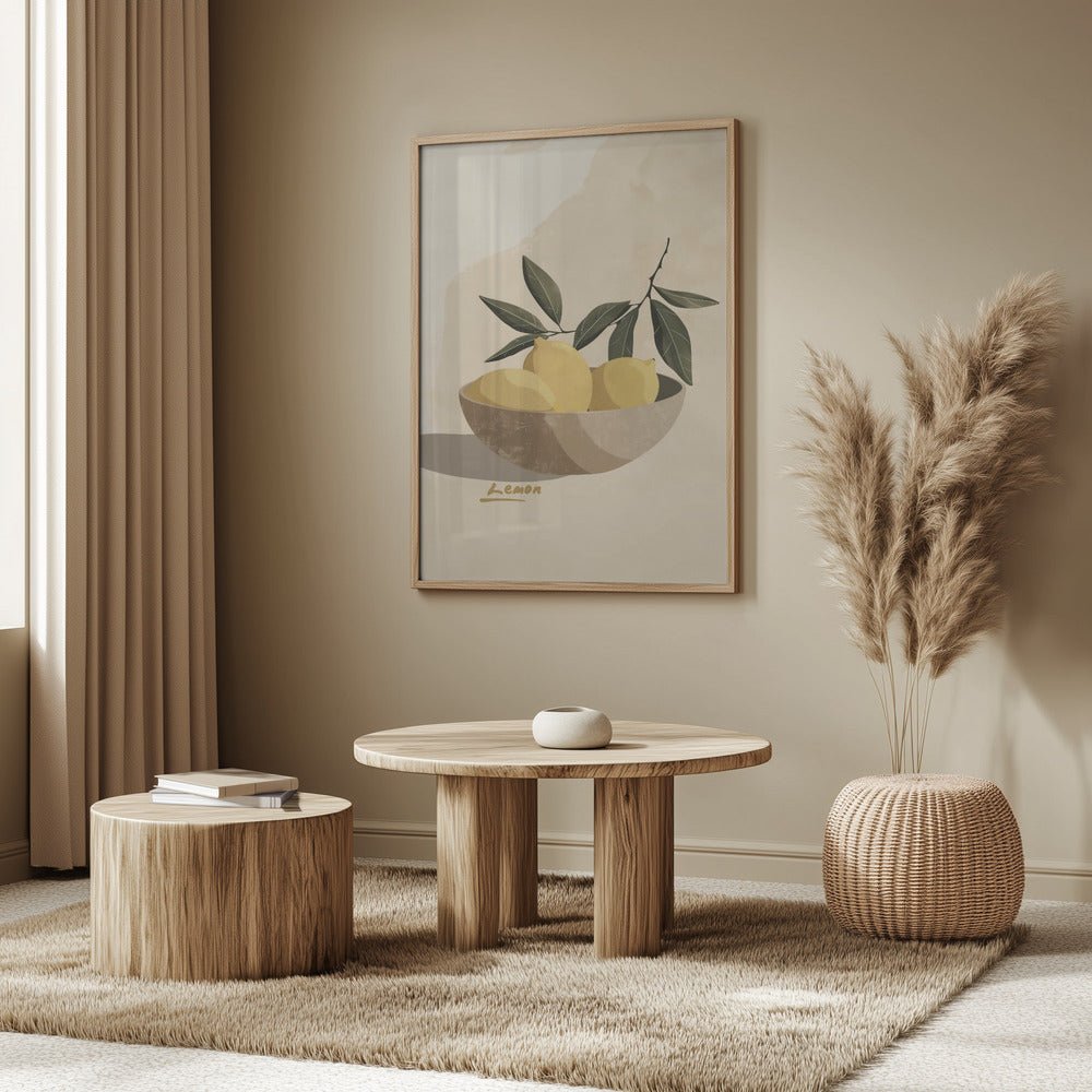 Lemons In A Bowl Poster - Corkframes.com