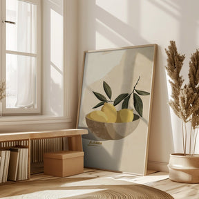 Lemons In A Bowl Poster - Corkframes.com