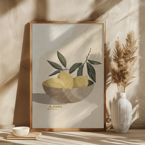 Lemons In A Bowl Poster - Corkframes.com