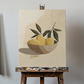 Lemons In A Bowl Poster - Corkframes.com