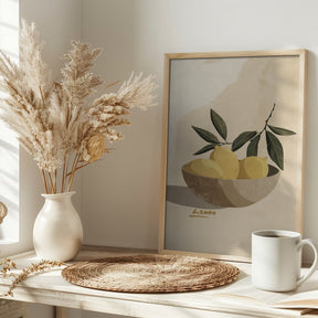 Lemons In A Bowl Poster - Corkframes.com