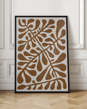 Linocut Plant #2 Poster