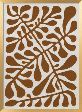 Linocut Plant #2 Poster