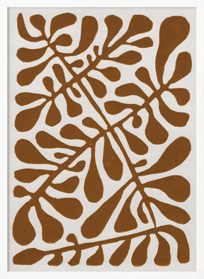 Linocut Plant #2 Poster