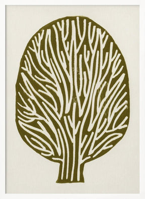 Linocut Tree Poster - Corkframes.com