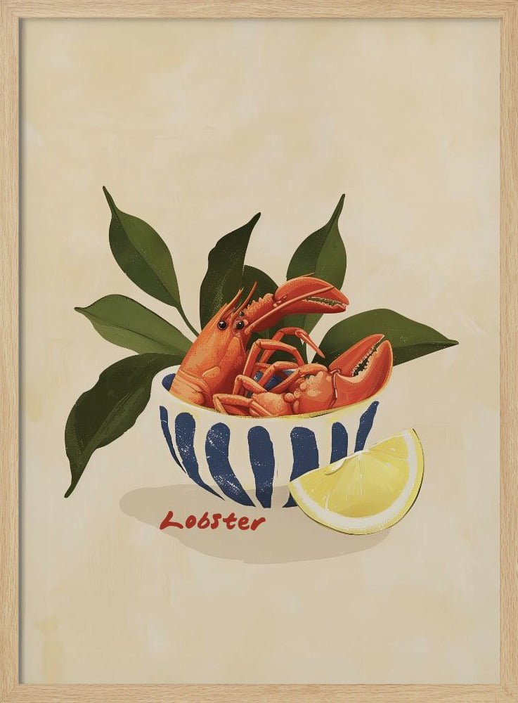 Lobsters In A Bowl Poster - Corkframes.com