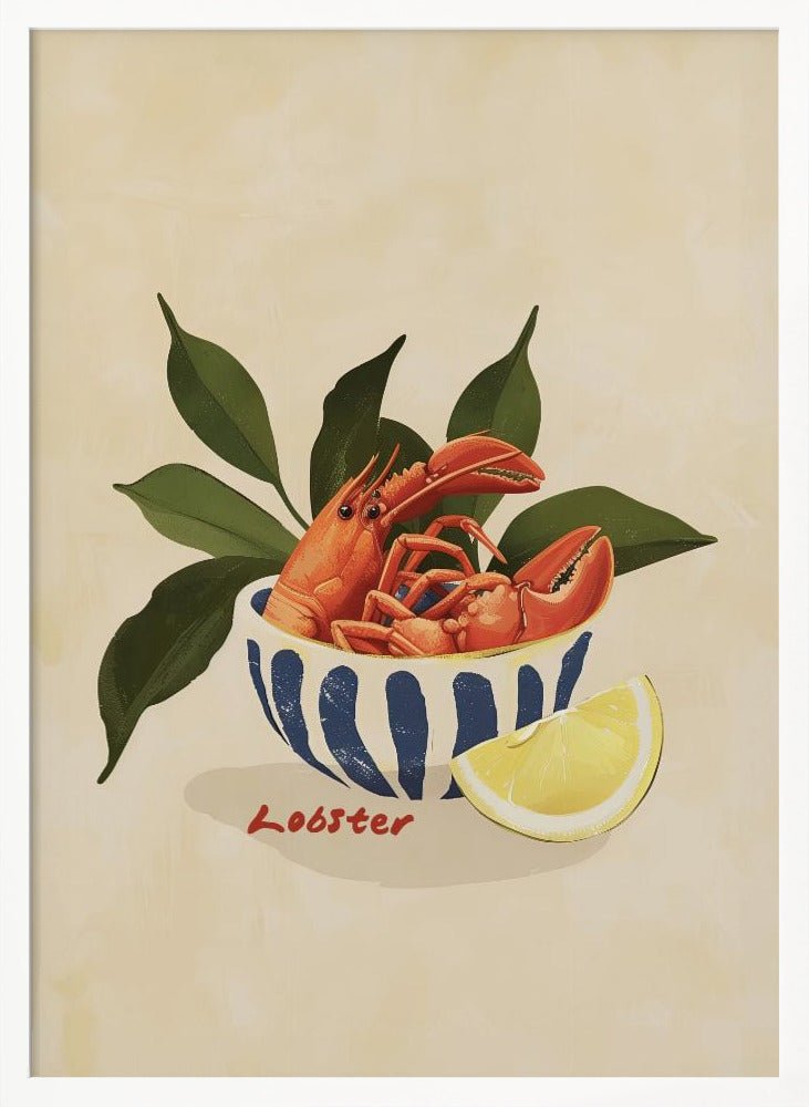 Lobsters In A Bowl Poster - Corkframes.com