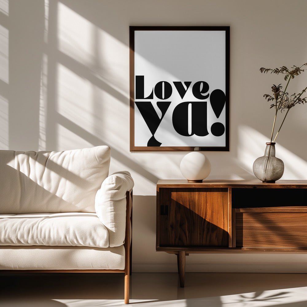 Love Ya Poster - Corkframes.com