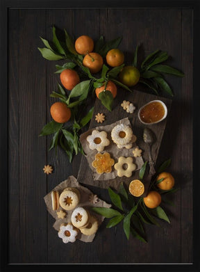 Mandarin Linzer Cookies Poster - Corkframes.com