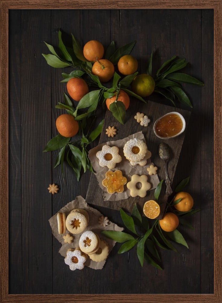 Mandarin Linzer Cookies Poster - Corkframes.com