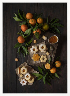 Mandarin Linzer Cookies Poster - Corkframes.com