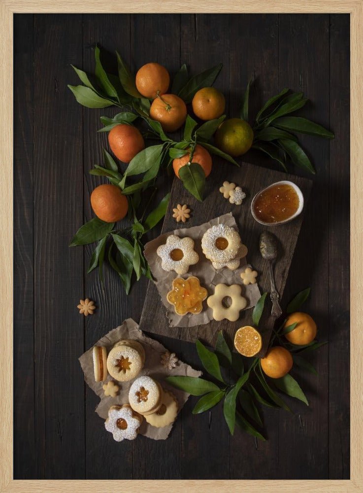 Mandarin Linzer Cookies Poster - Corkframes.com