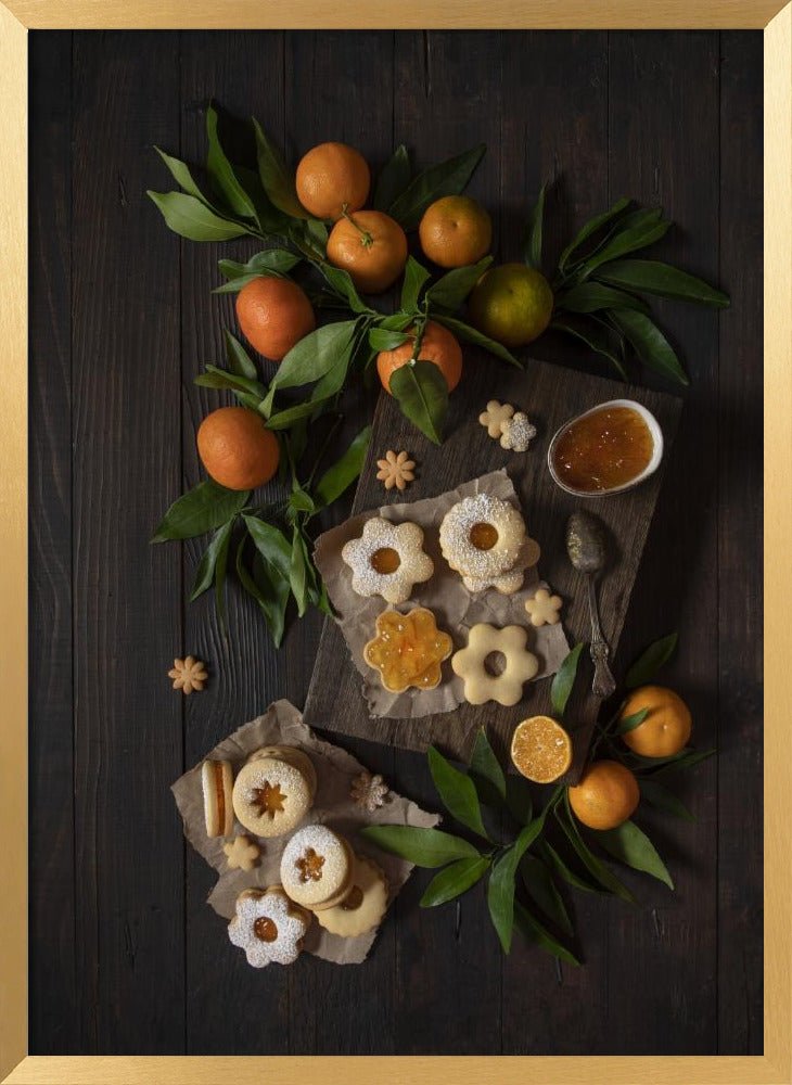 Mandarin Linzer Cookies Poster - Corkframes.com