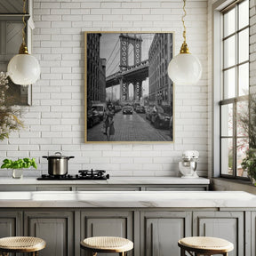 Manhattan Bridge New York Poster - Corkframes.com