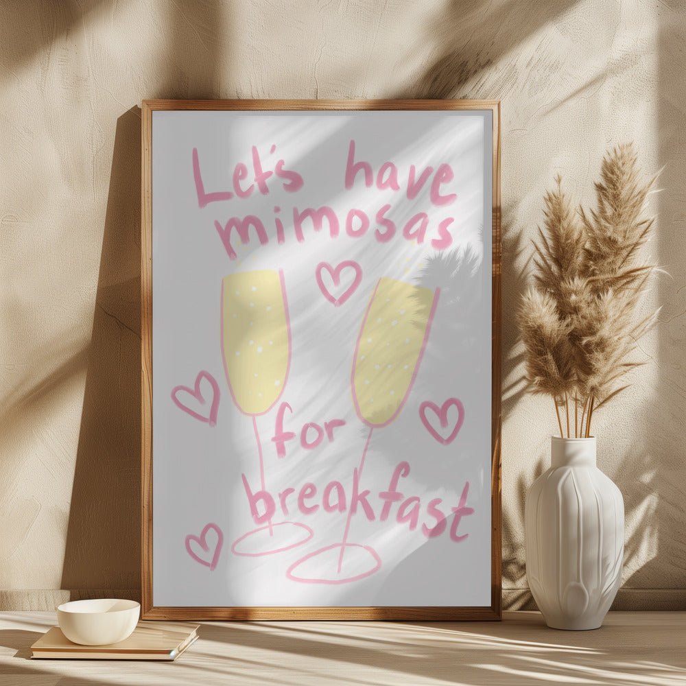 Mimosas For Breakfast Poster - Corkframes.com