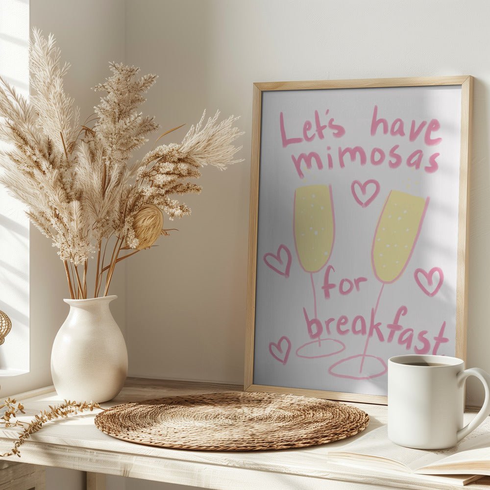 Mimosas For Breakfast Poster - Corkframes.com