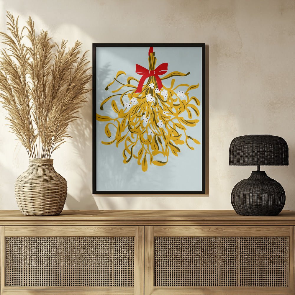 Mistletoe For Christmas Poster - Corkframes.com