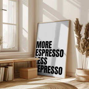 More Espresso Less Depresso Poster - Corkframes.com