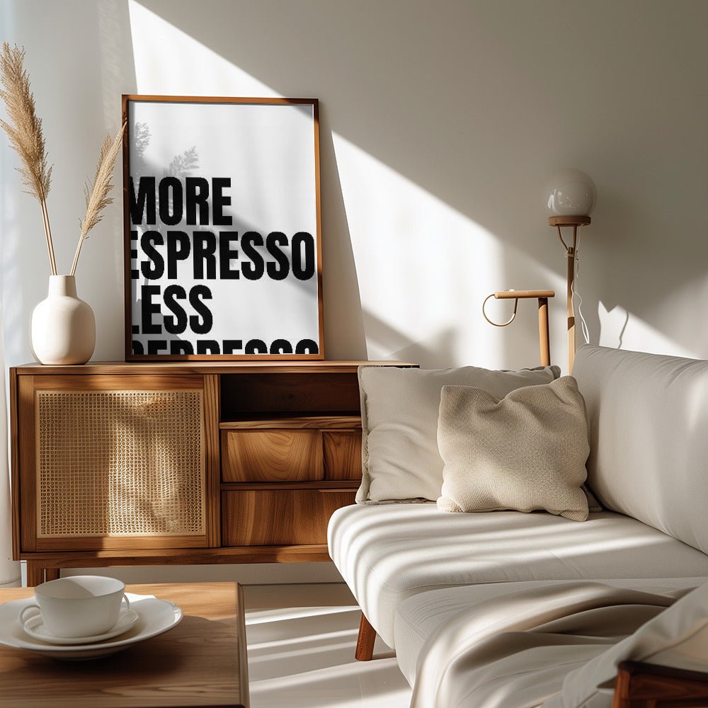 More Espresso Less Depresso Poster - Corkframes.com