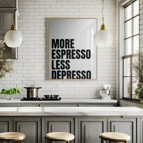 More Espresso Less Depresso Poster - Corkframes.com