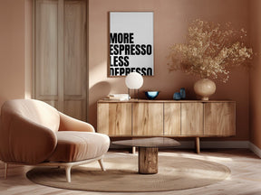 More Espresso Less Depresso Poster - Corkframes.com