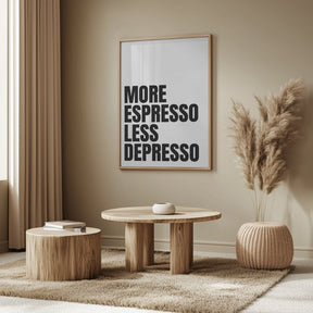 More Espresso Less Depresso Poster - Corkframes.com