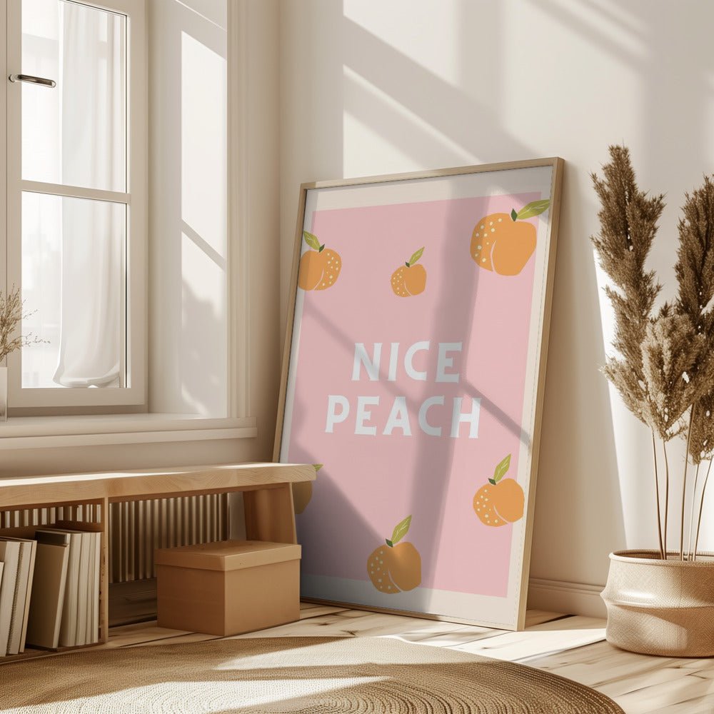 Nice Peach Poster - Corkframes.com