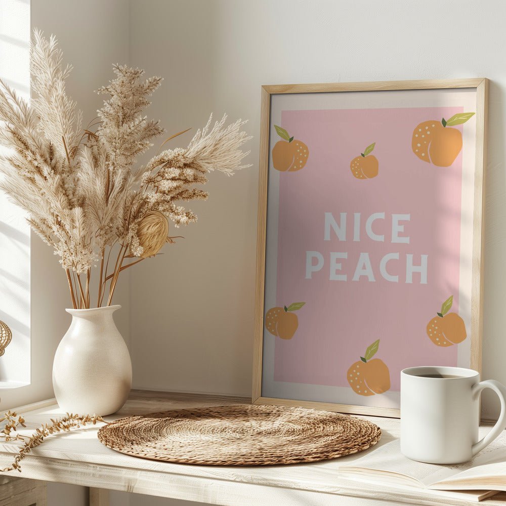 Nice Peach Poster - Corkframes.com