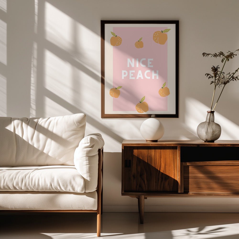 Nice Peach Poster - Corkframes.com