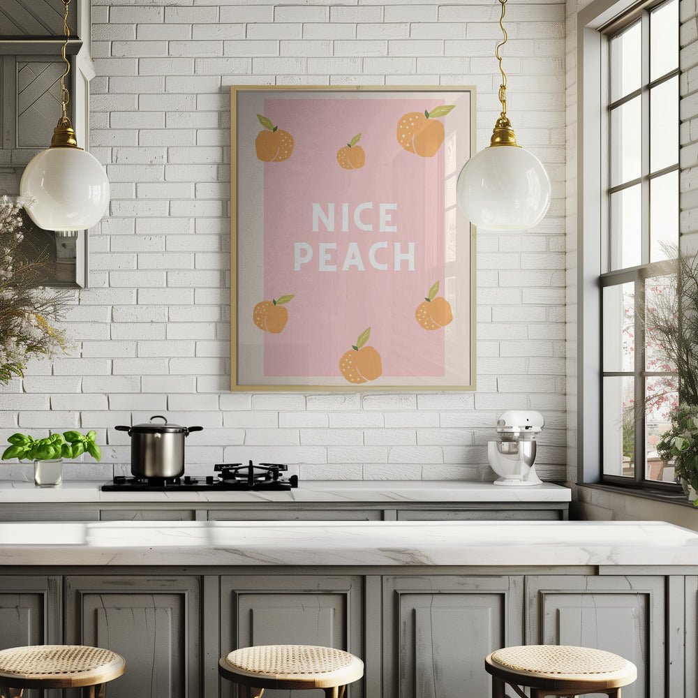 Nice Peach Poster - Corkframes.com