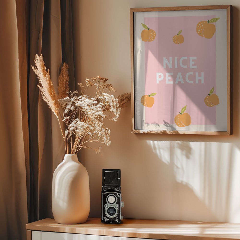 Nice Peach Poster - Corkframes.com