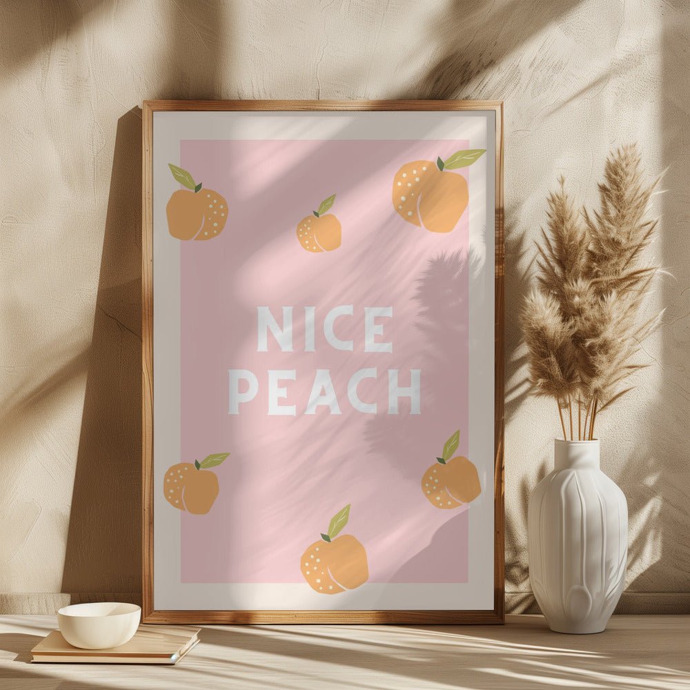 Nice Peach Poster - Corkframes.com