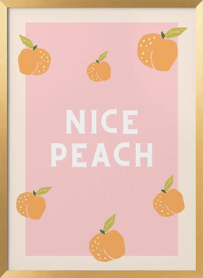 Nice Peach Poster - Corkframes.com