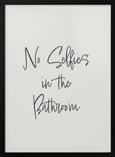 No Selfies Poster - Corkframes.com