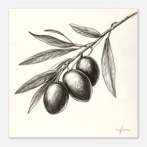 Olives on a Branch - Corkframes.com