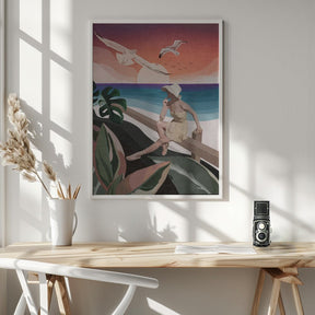 On the Beach Poster - Corkframes.com