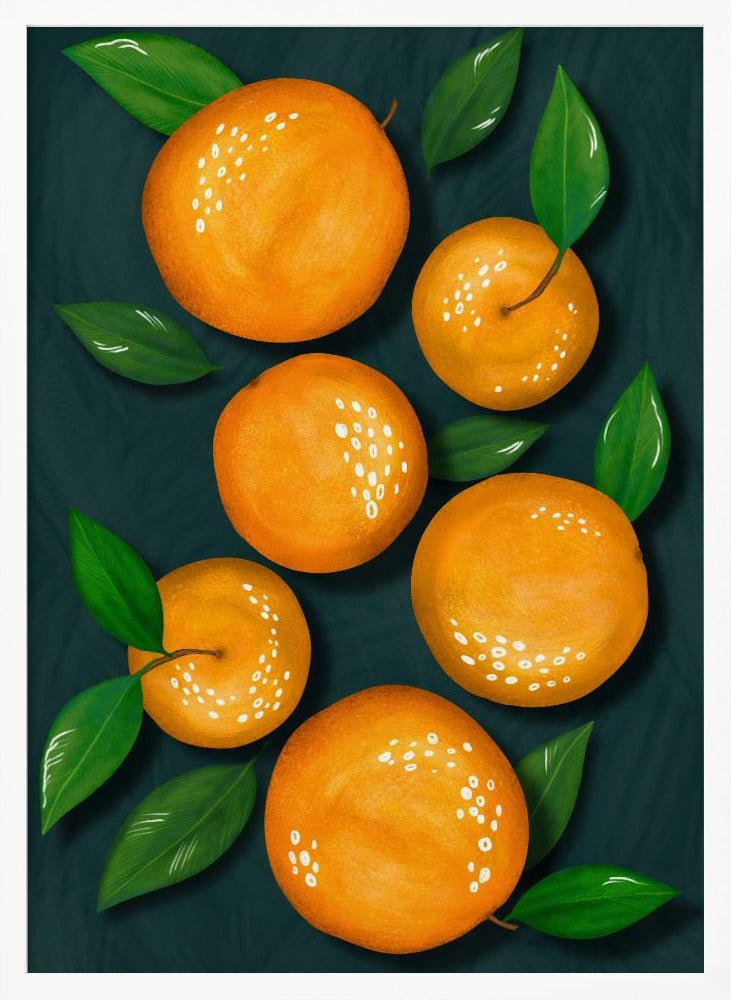 Oranges (Black) - Corkframes.com