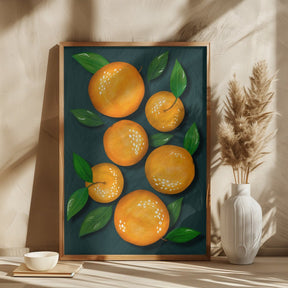 Oranges (Black) - Corkframes.com