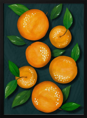 Oranges (Black) - Corkframes.com