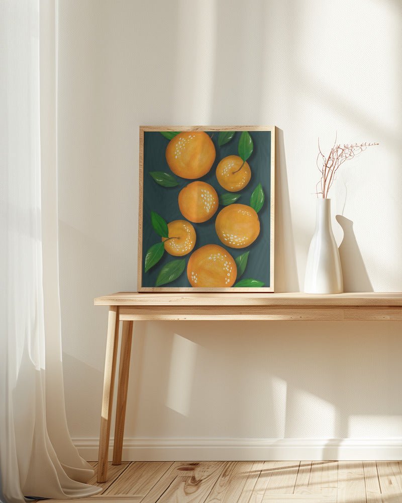 Oranges (Black) - Corkframes.com