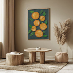 Oranges (Black) - Corkframes.com