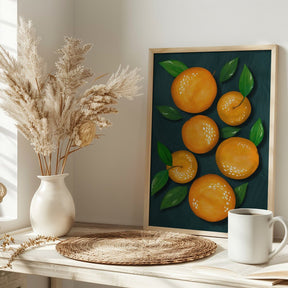 Oranges (Black) - Corkframes.com