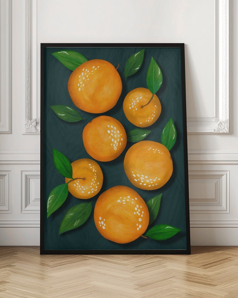 Oranges (Black) - Corkframes.com