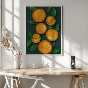 Oranges (Black) - Corkframes.com