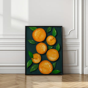 Oranges (Black) - Corkframes.com