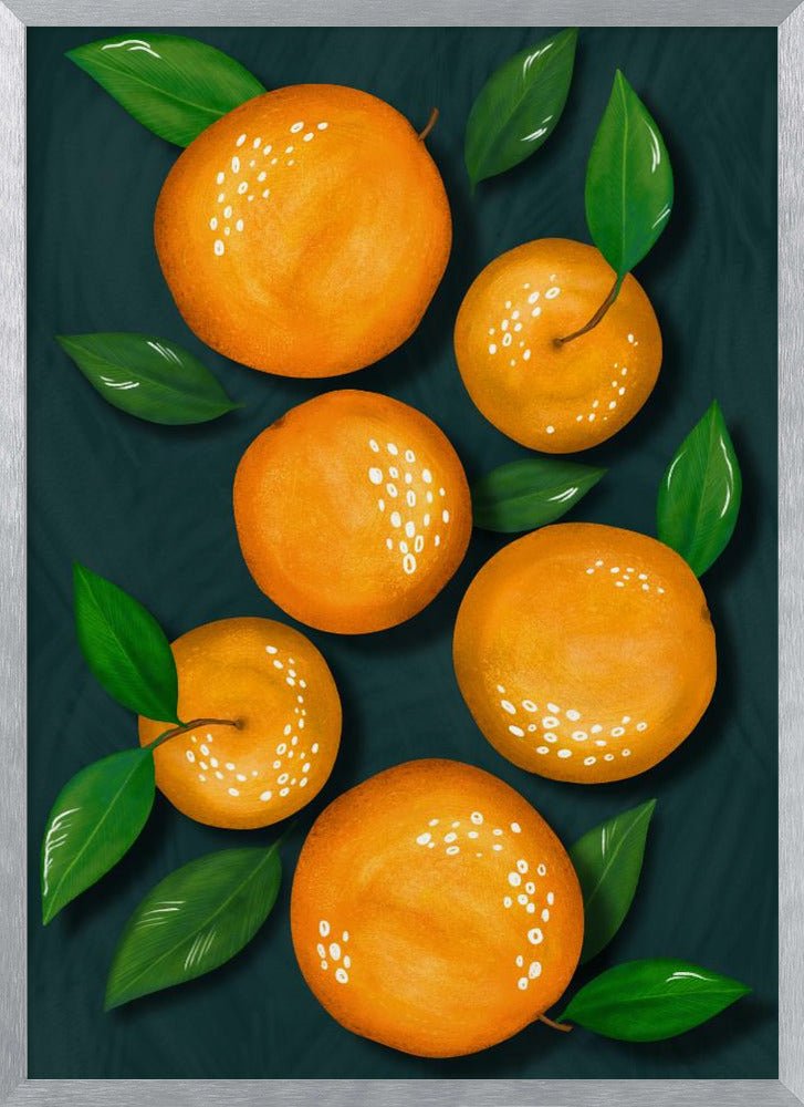 Oranges (Black) - Corkframes.com