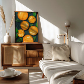 Oranges (Black) - Corkframes.com